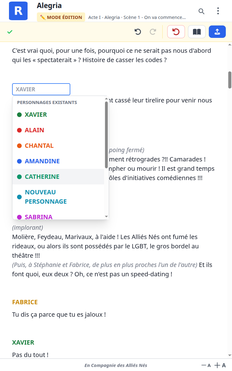 Édition collaborative - Édition riche