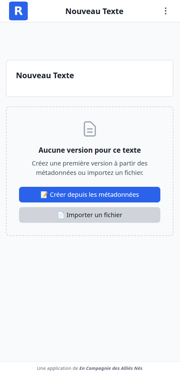 Import de fichiers