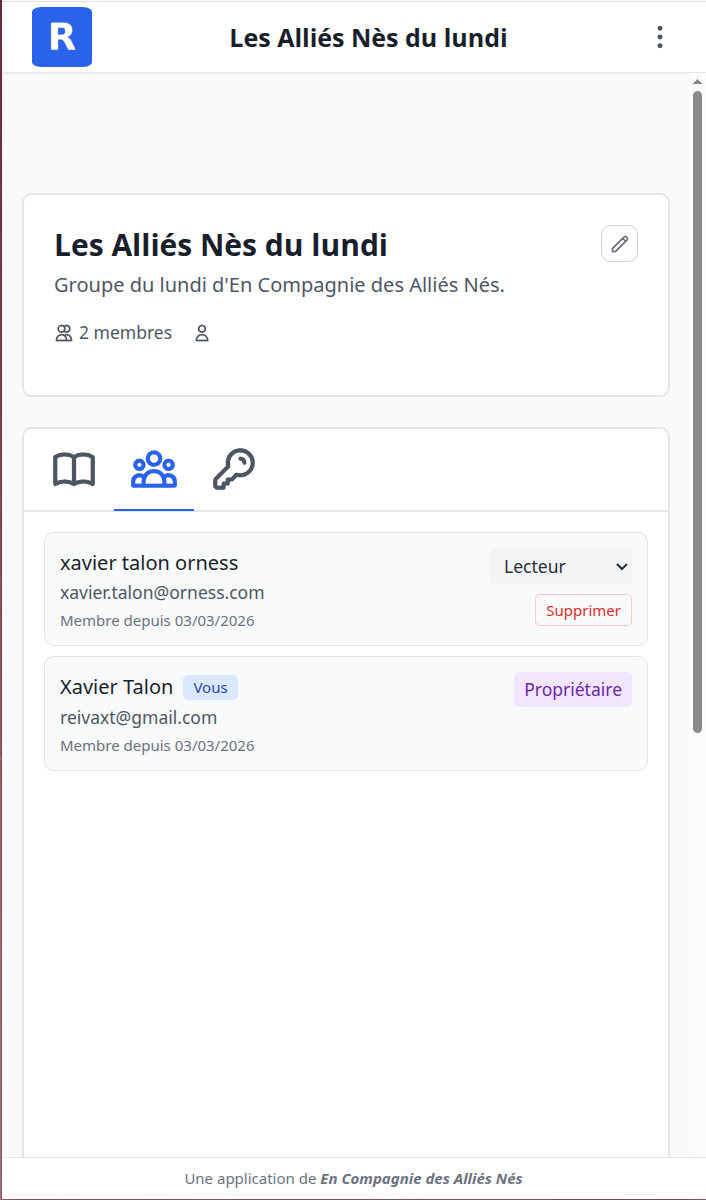 Gestion des comptes et contrôle d'accès